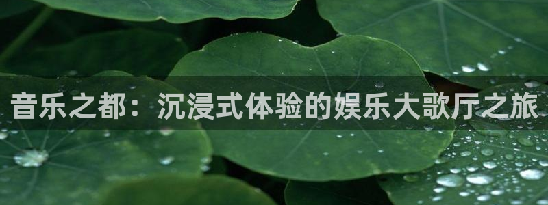 jdb电子超级大奖：音乐之都：沉浸式体验的娱乐大歌厅之旅