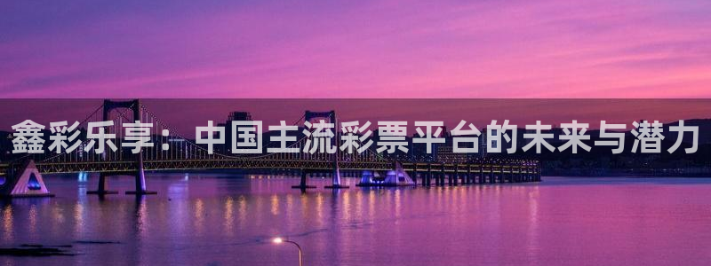 澳门jdb电子游戏：鑫彩乐享：中国主流彩票平台的未来与潜力